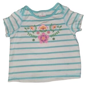 Hanna Andersson Striped Tee Size 70 cm / 9-12 mos Raincloud Blue